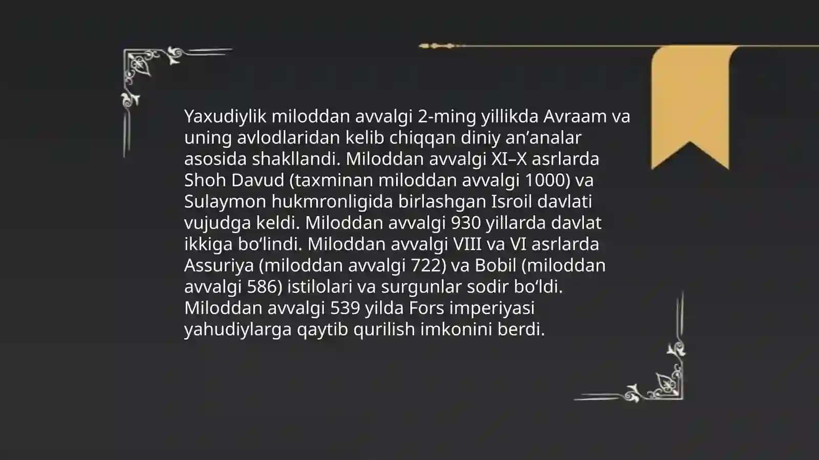 Yaxudiylik Tarixi 3