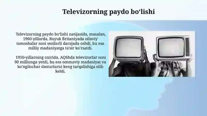 Televideniya ko'ngilochar sifstida 3