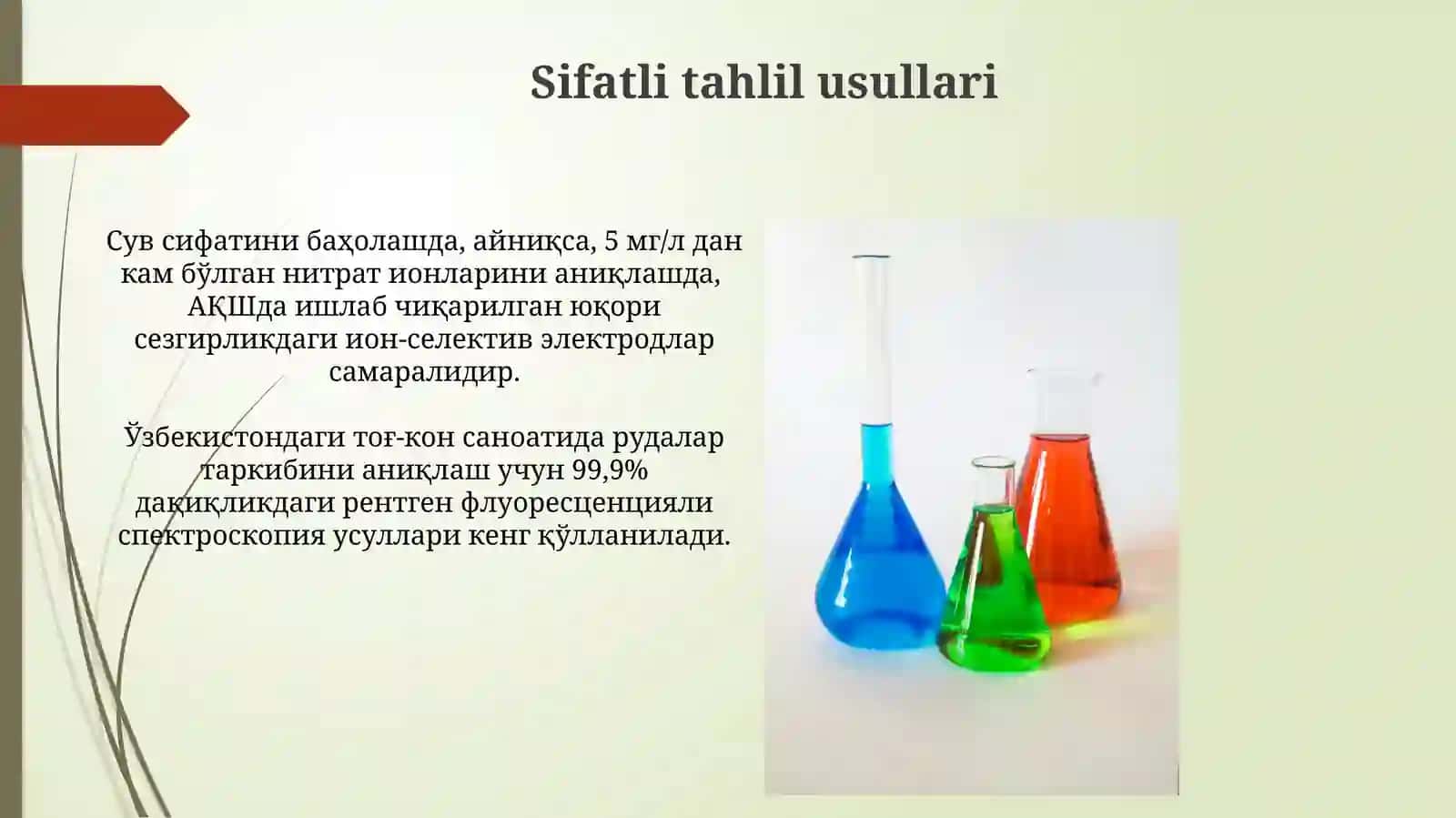 Analitik Kimyoning Fan va Sanoatdagi Ahamiyati 3