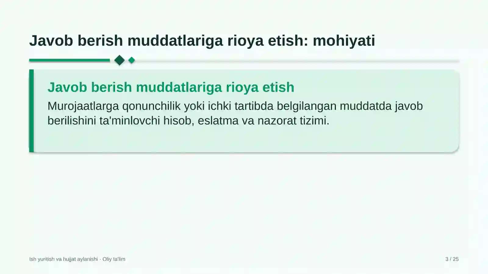 migratsiya xizmatida murojaatlarga javob berish muddatlariga rioya etish 2252 3