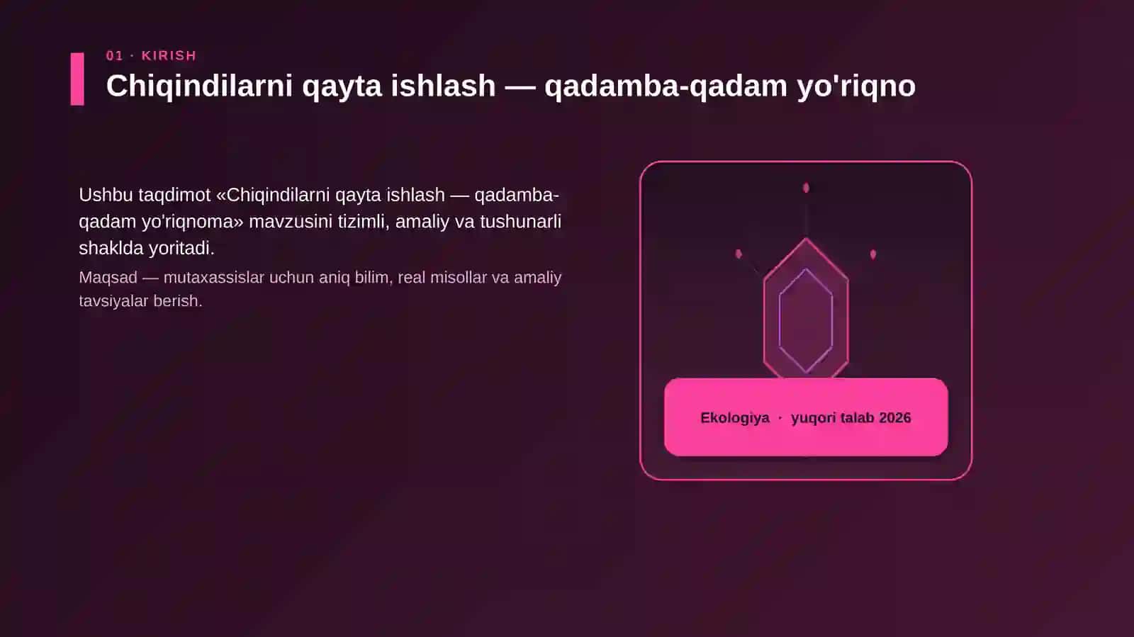 Chiqindilarni qayta ishlash — qadamba-qadam yo'riqnoma 3