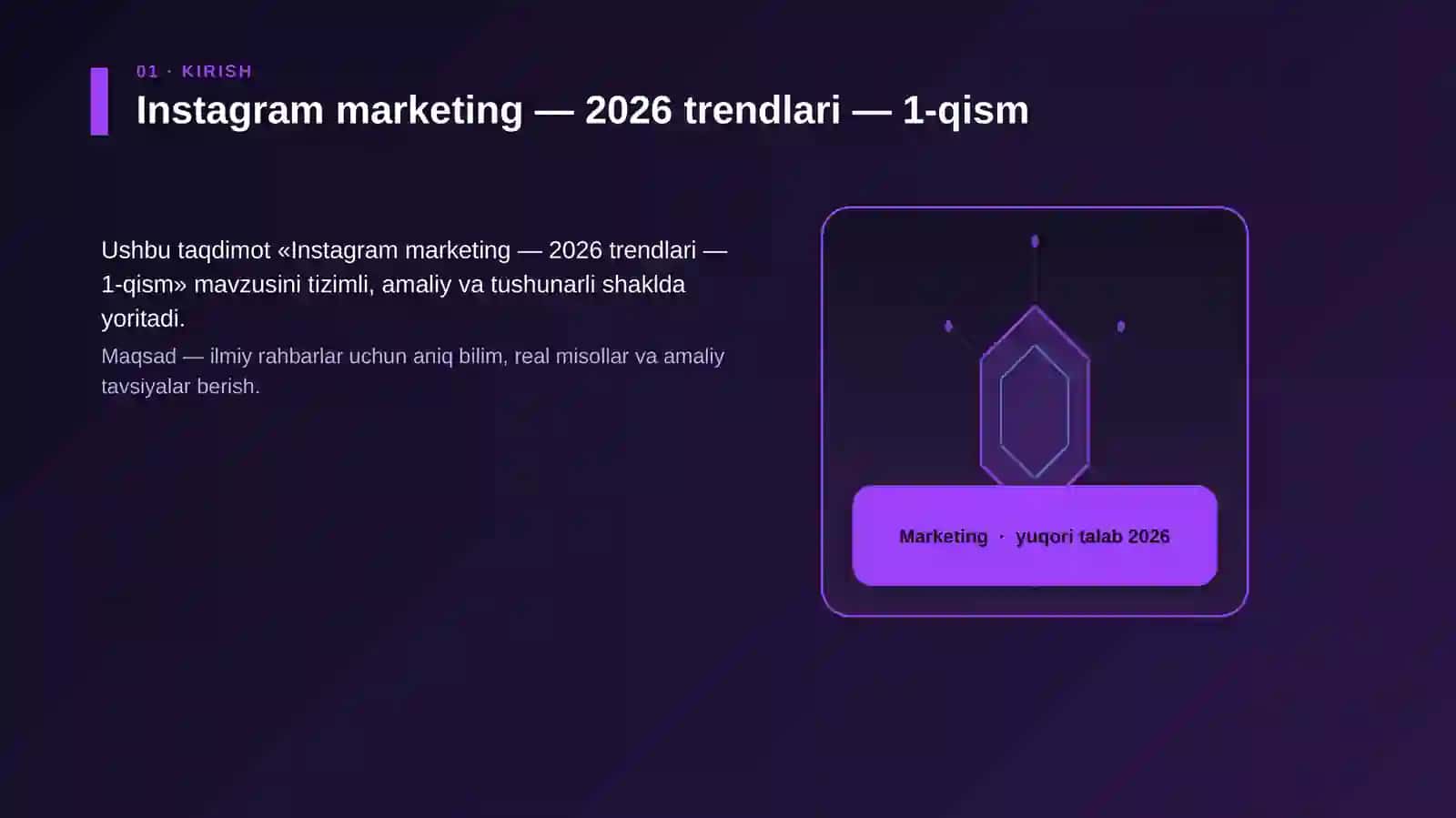Instagram marketing — 2026 trendlari — 1-qism 3