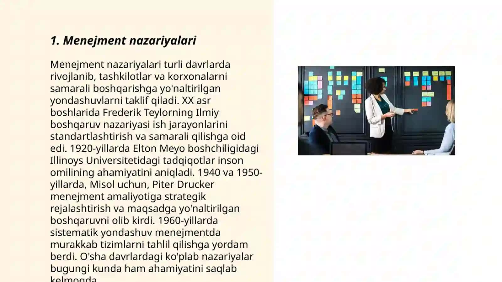 Menejment nazariyalari 3