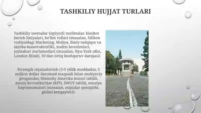 Tashkiliy hujjatlar haqida tushuncha va ularga oid tushunchalar 3