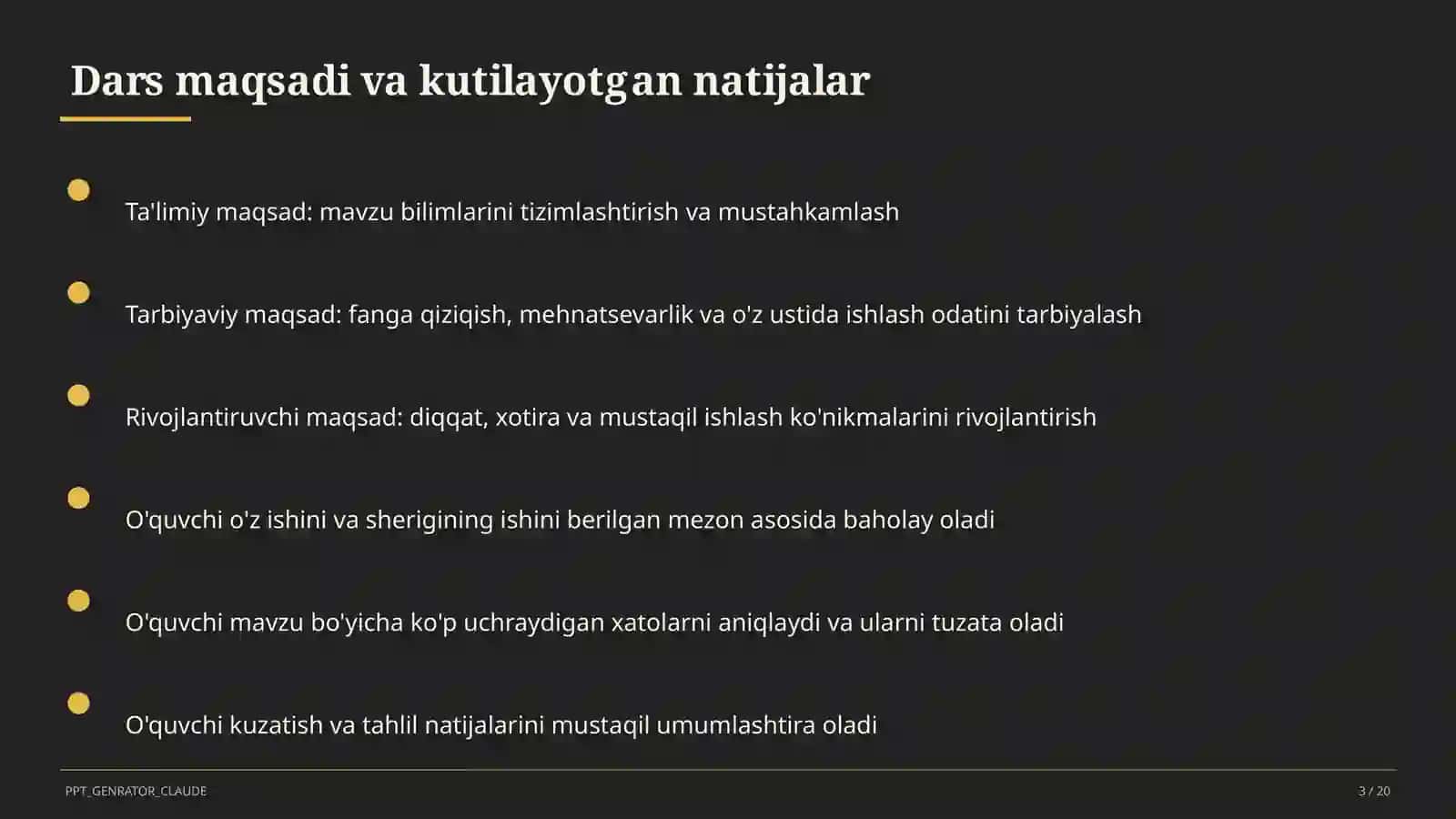 Kombinatorika: o'rin almashtirish, guruhlash (9-sinf) 3