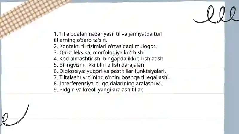 Til aloqalari bilinvizm va diglossiya 3