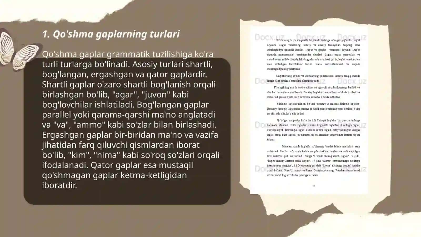 Qo'shma gaplar 3