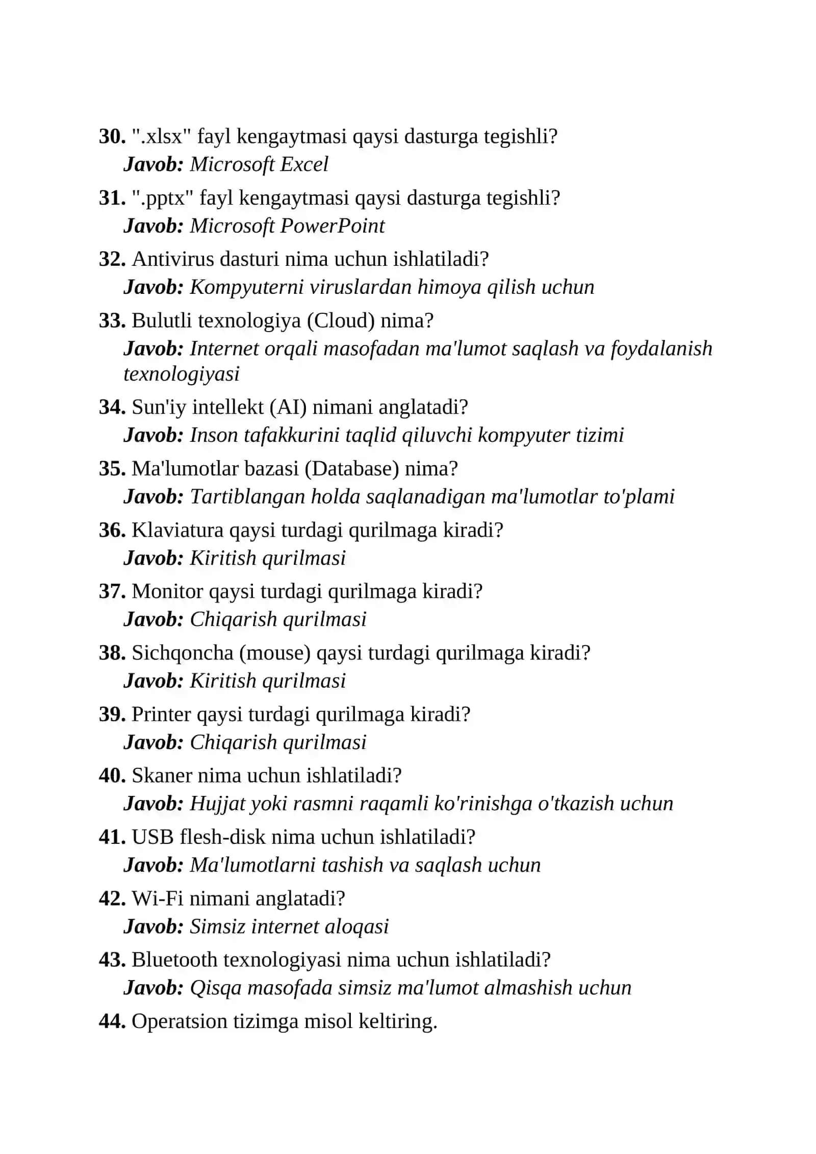 AGROS test javoblari 2026 yil yangi 3