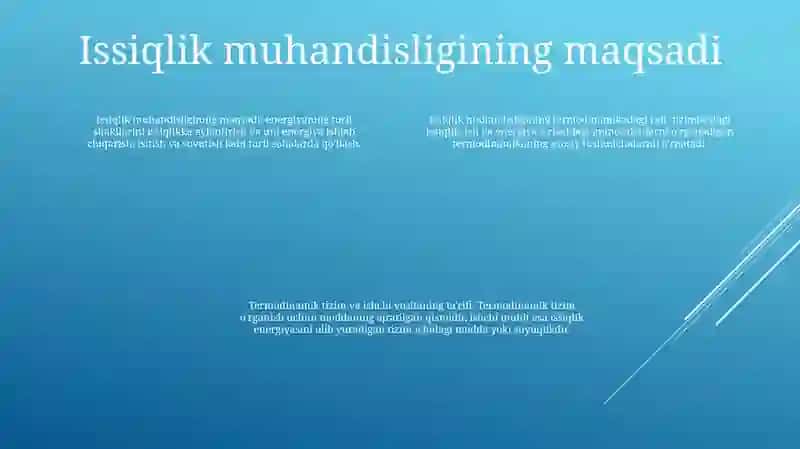 Issiqlik Texnikasi Fanining Maqsad Va Vazifasi 3