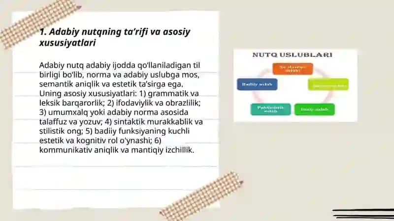 Adabiy nutq va uning uslublari 3