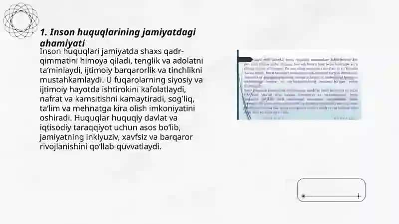 Inson huquqlarining jamiyatdagi ahamiyati 3
