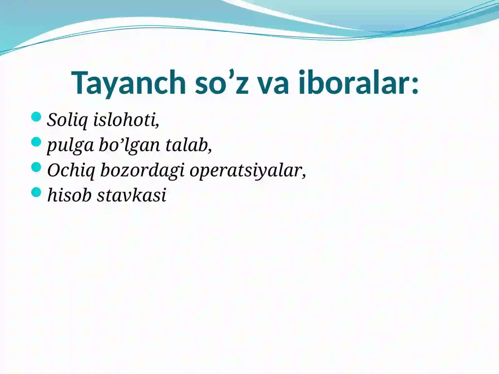 Davlatning barqarorlashtirish siyosati 3