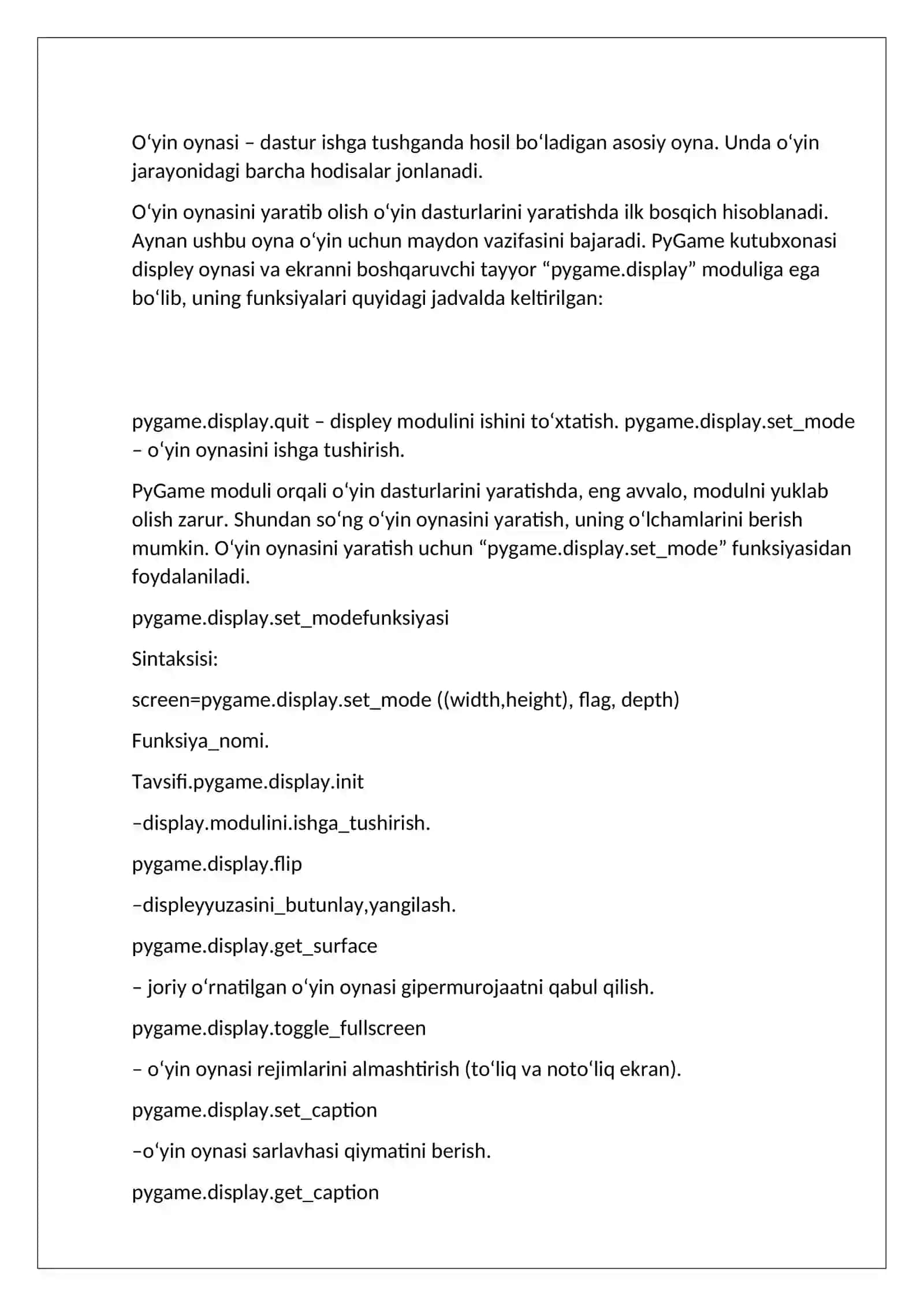 Zamonaviy dasturlash tili 3