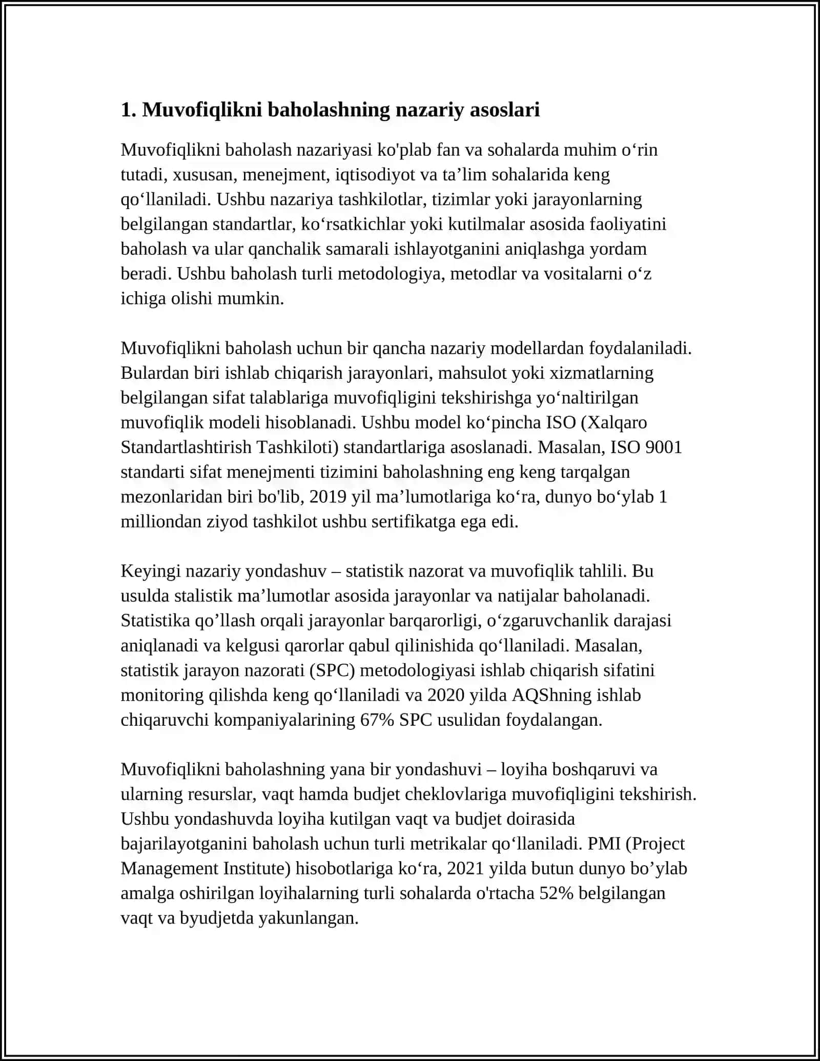 MUVOFIQLIKNI BAHOLASHNING MOHIYATI VA AHAMIYATI 3