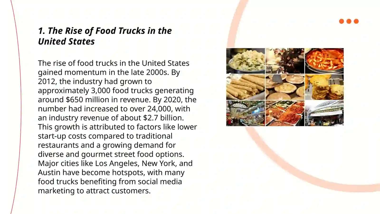 Plan: The Rise of Food Trucks in the United States 3