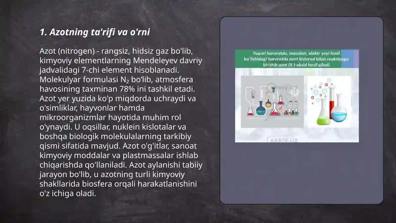 Azot va uning xossalari 3