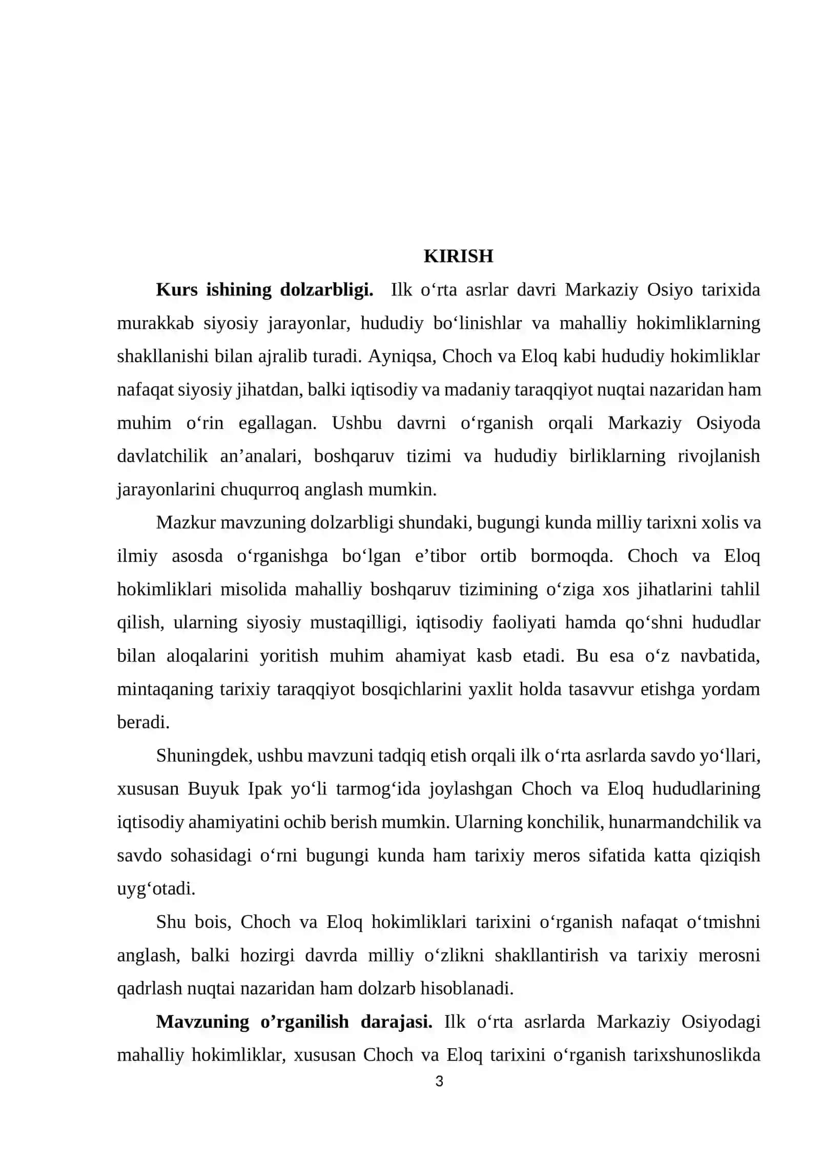 Ilk oʻrta asrlarda Markaziy Osiyoda mahalliy hokimliklar: Choch va Eloq 3