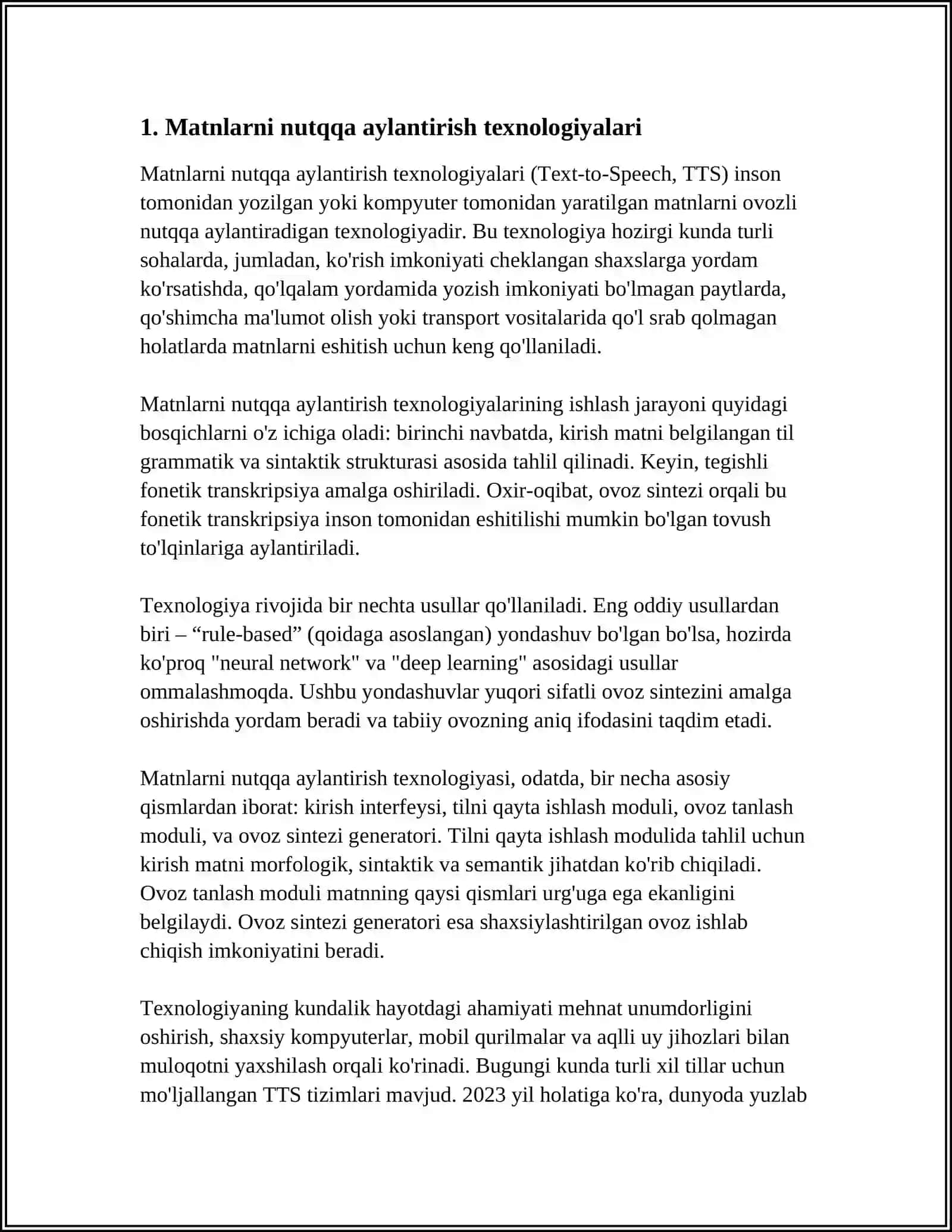 TEXT TO SPEECH 3