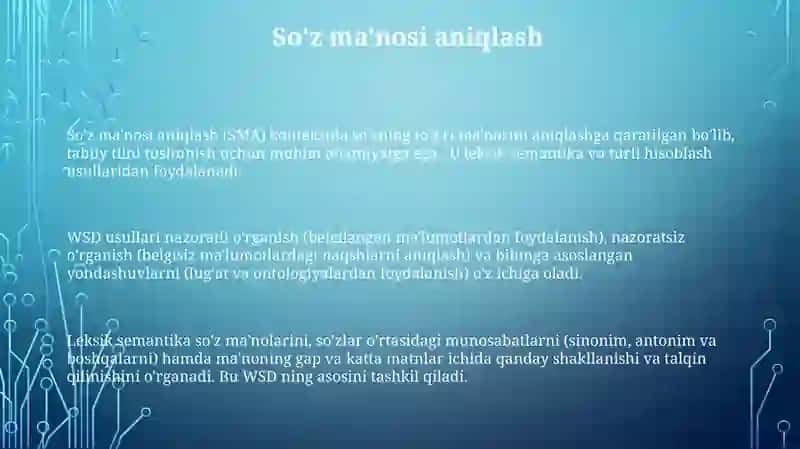 Hisoblash Leksik Semantikasi 3