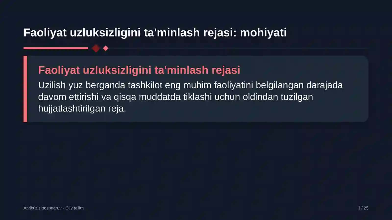 temir yo'l qurilishida faoliyat uzluksizligini ta'minlash rejasi 3945 3