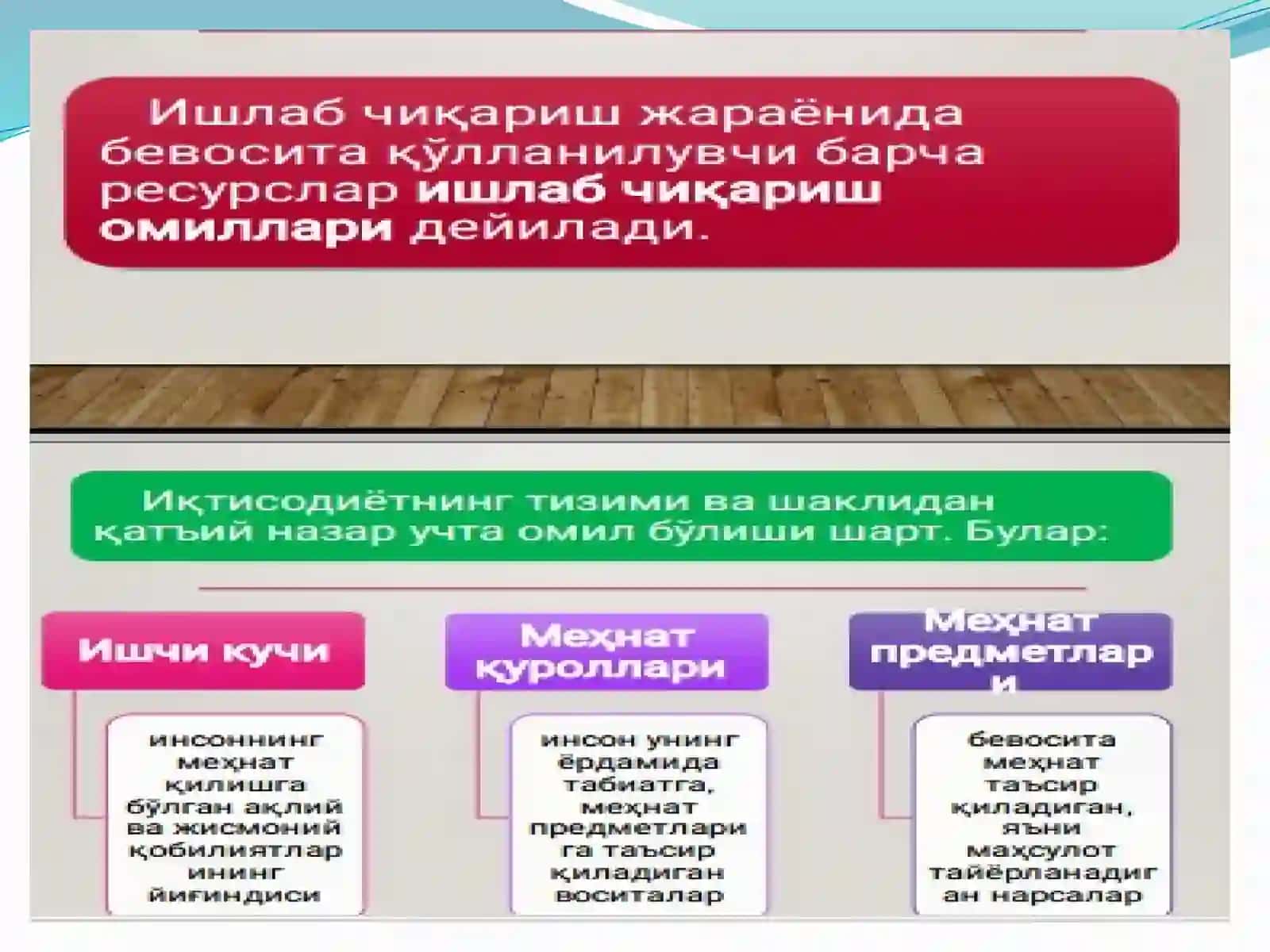Ишлаб чиқариш назарияси 3
