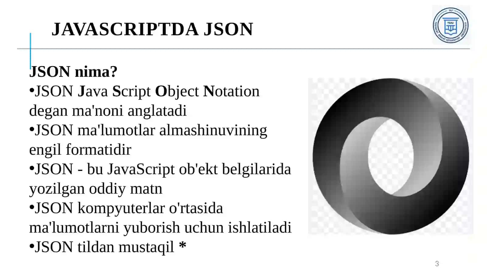 Javascriptda Json 3