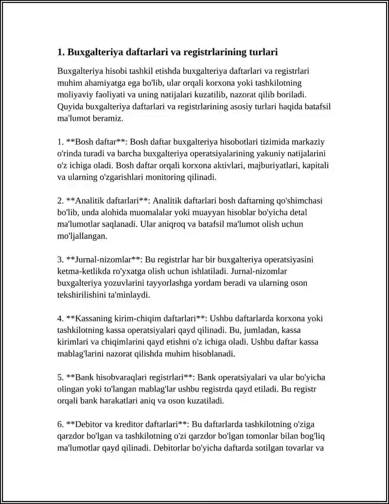 BUXGALTERIYA HISOBI KITOBLAR VA HUJJATLAR 3