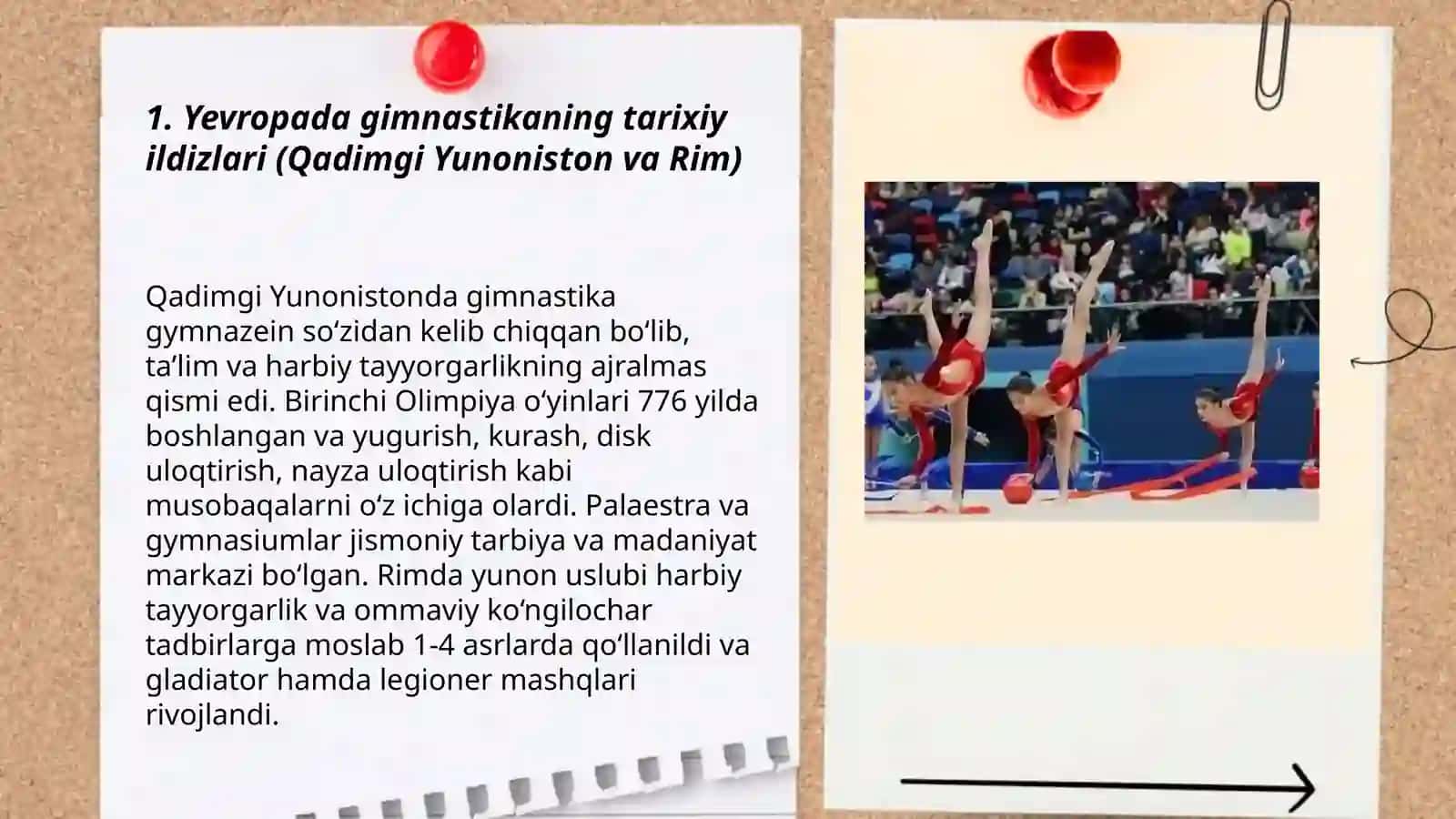 Gimnastikaning Yevropada tutgan oʻrni 3