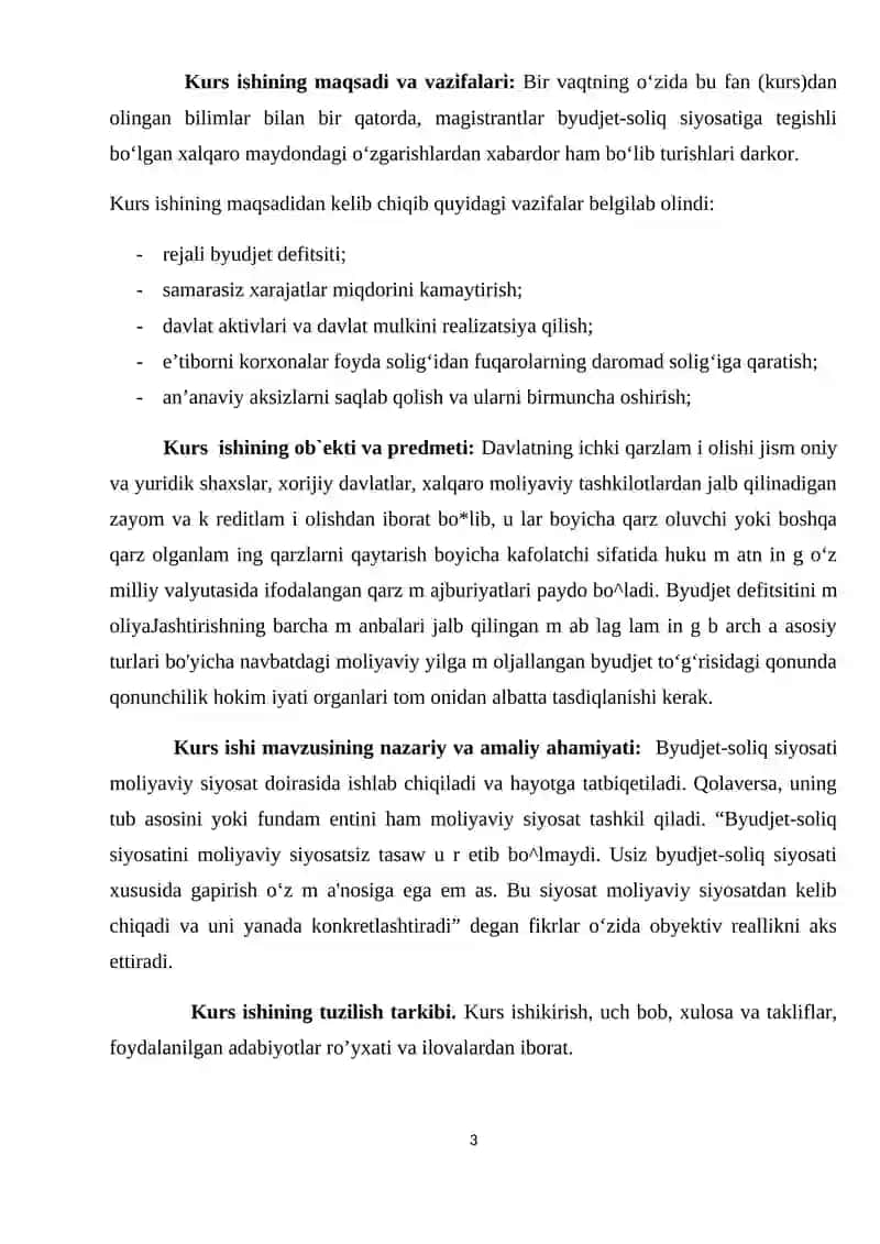 Byudjet-soliq siyosati barqarorligini ta'minlash yo’nalishlari 3