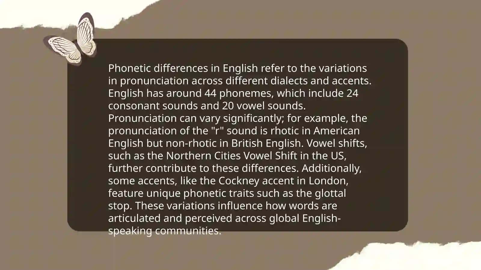 Phonetics Differences in English 3