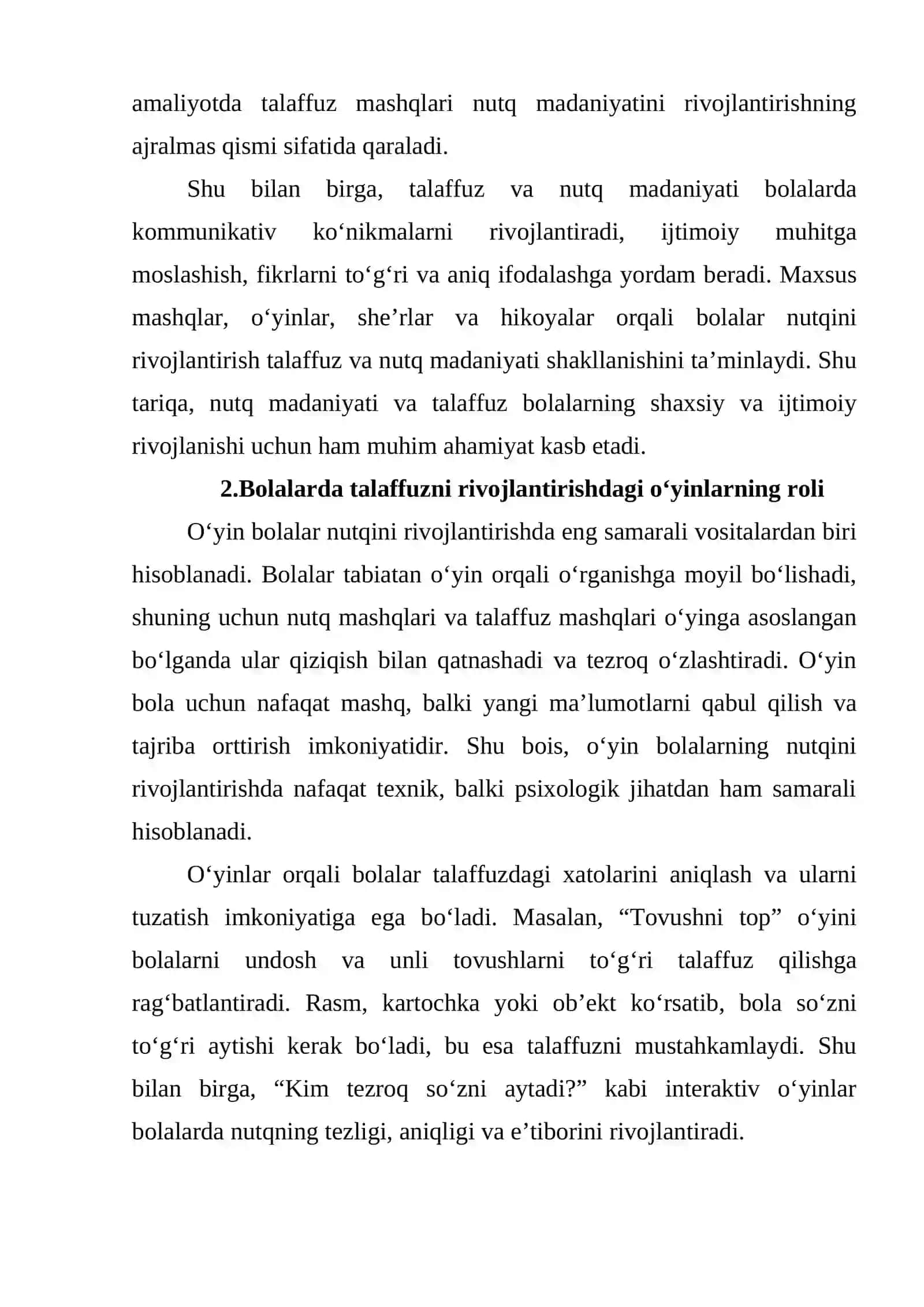 Bolalarni to'g'ri talaffuzga o'rgatishda o'yinlardan foydalanish 3
