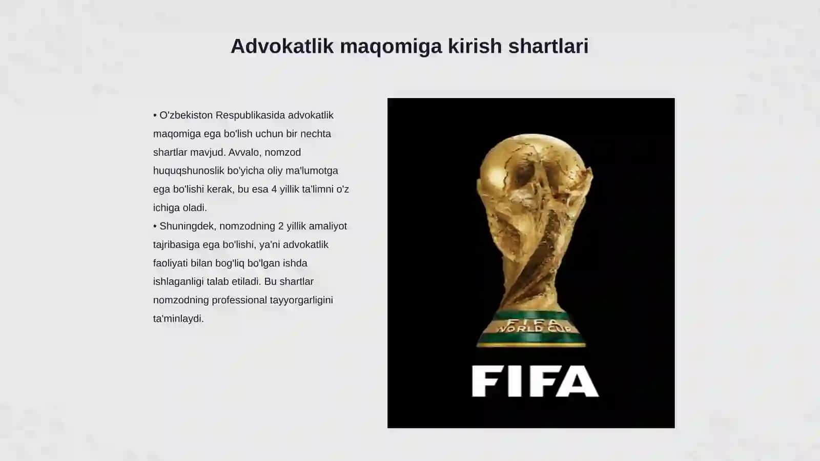 Advokatlik maqomiga ega bo'lish tartibi 3