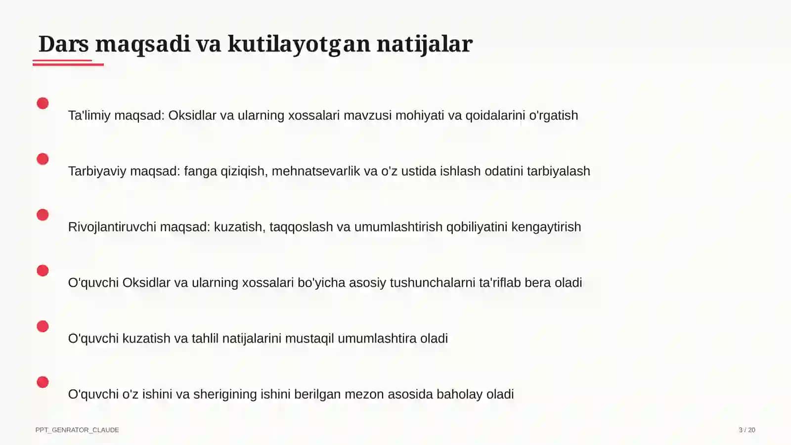 Oksidlar va ularning xossalari (8-sinf) 3