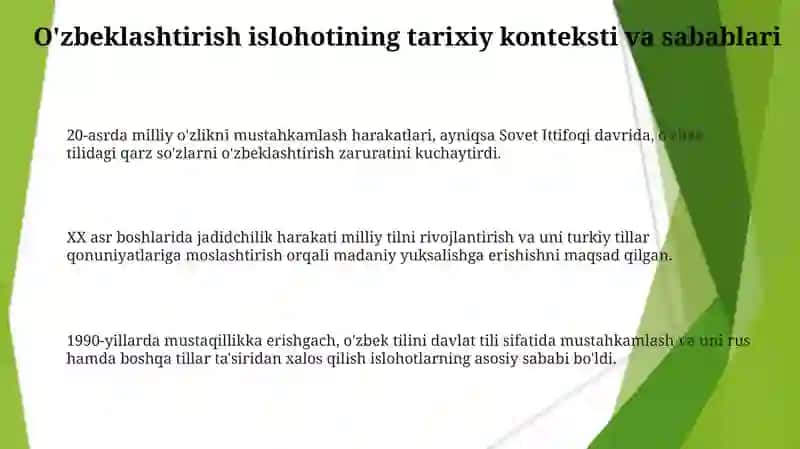 Oʻzbeklashtirish islohoti 3
