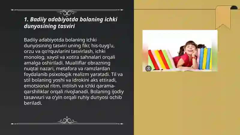 Badiiy adabiyotda bola ruxiyatining aks ettirilishi 3