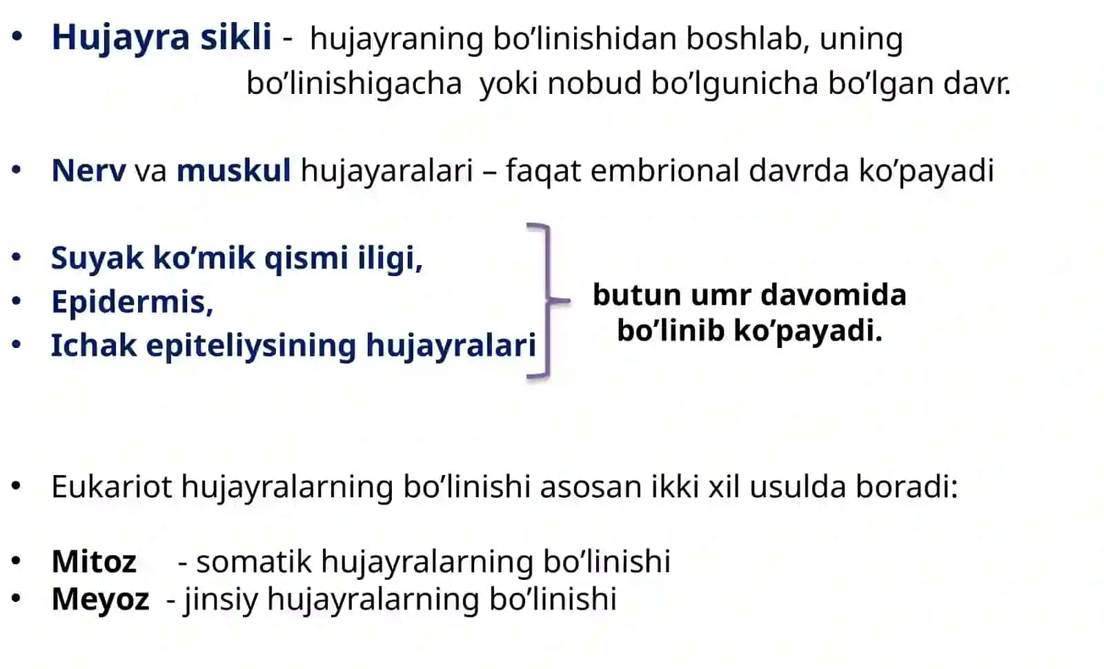 Hujayraning hayotsikli 3