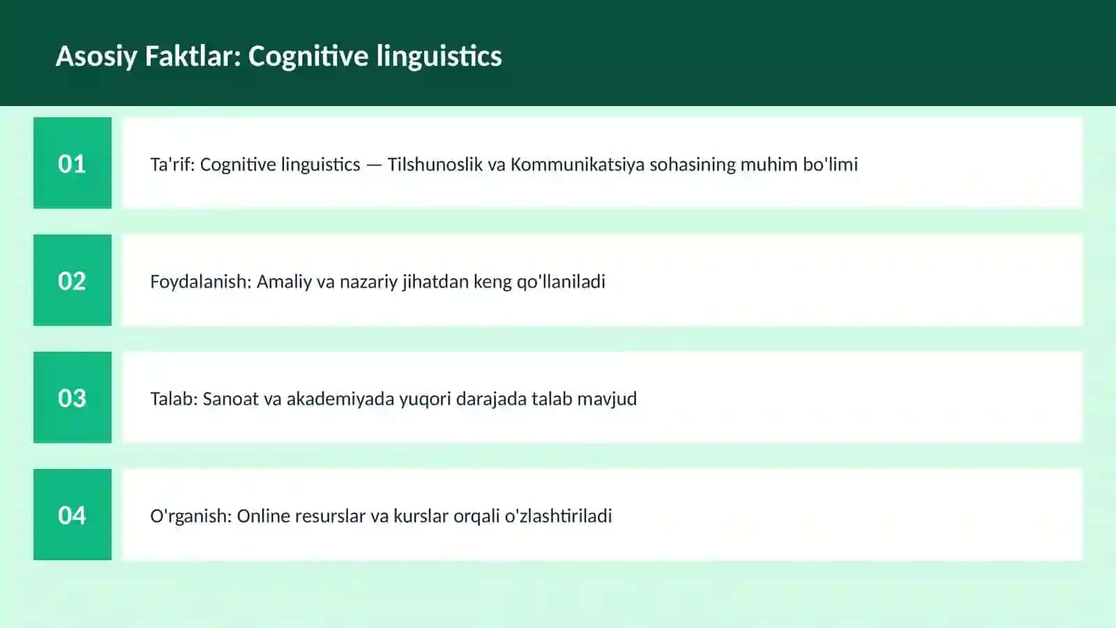 Cognitive linguistics 3