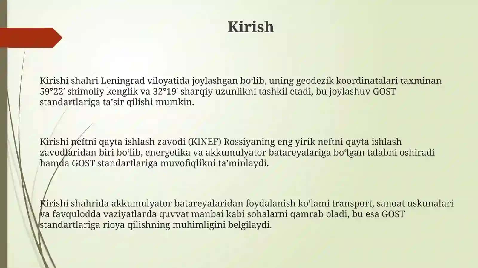 Akkumulyator batareyasining GOSTlari 3
