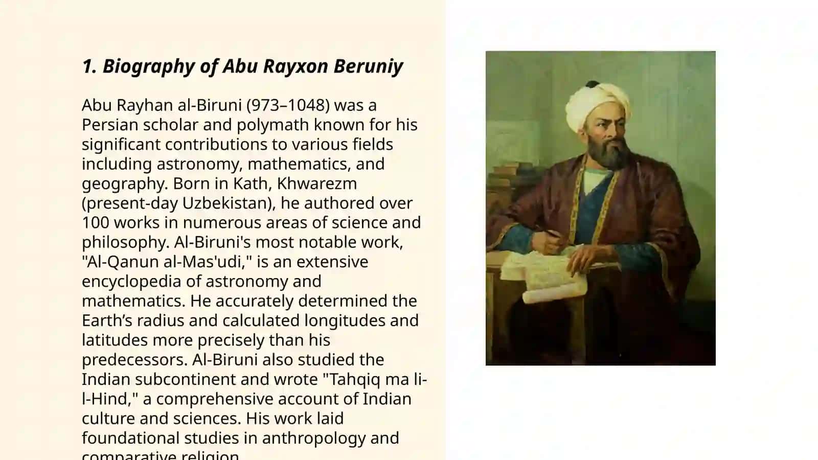 Abu Rayxon Beruniy 3