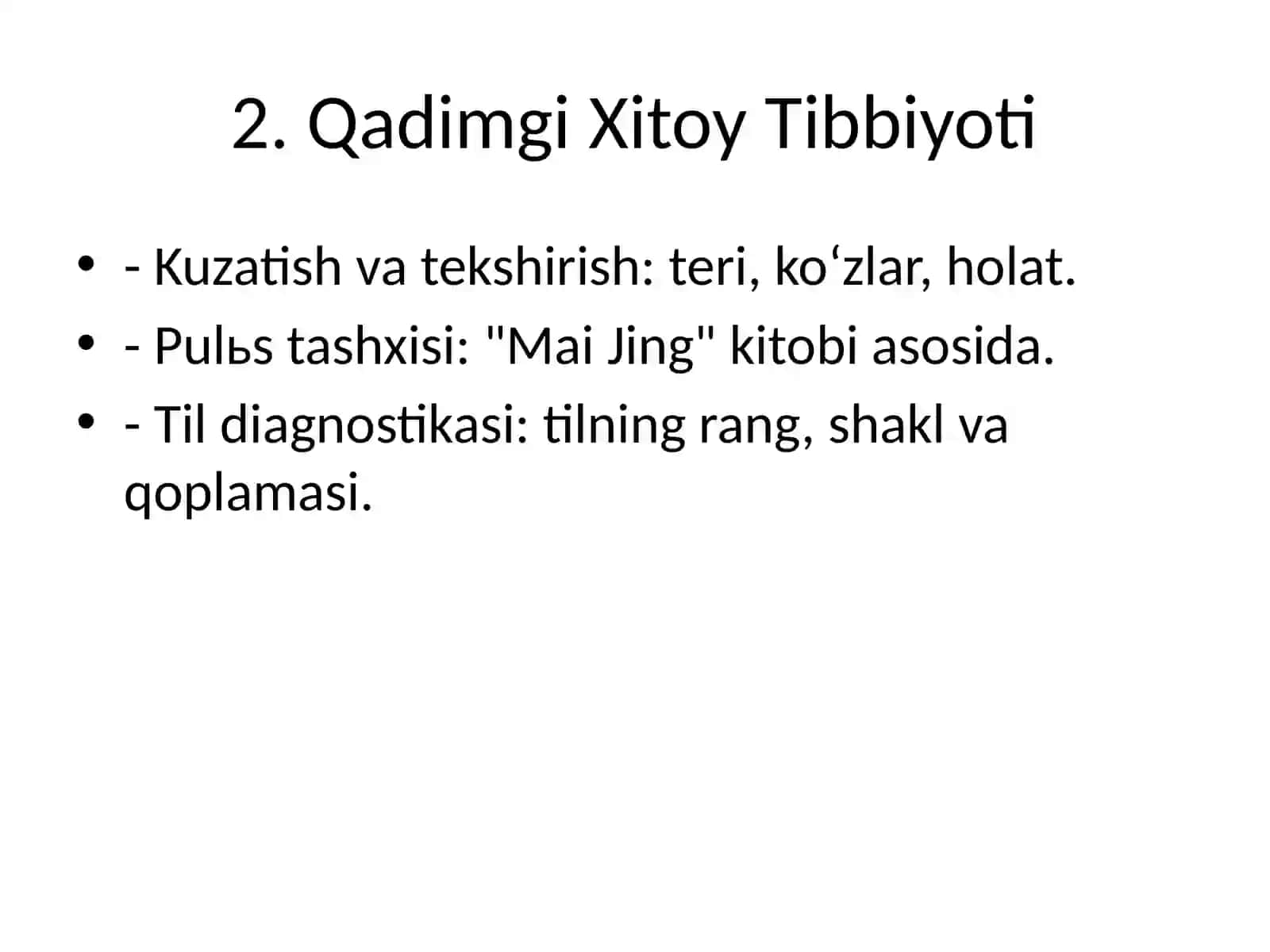 Qadimgi Sharq Mamlakatlarida Tibbiyotda Tashxislash Usullari 3