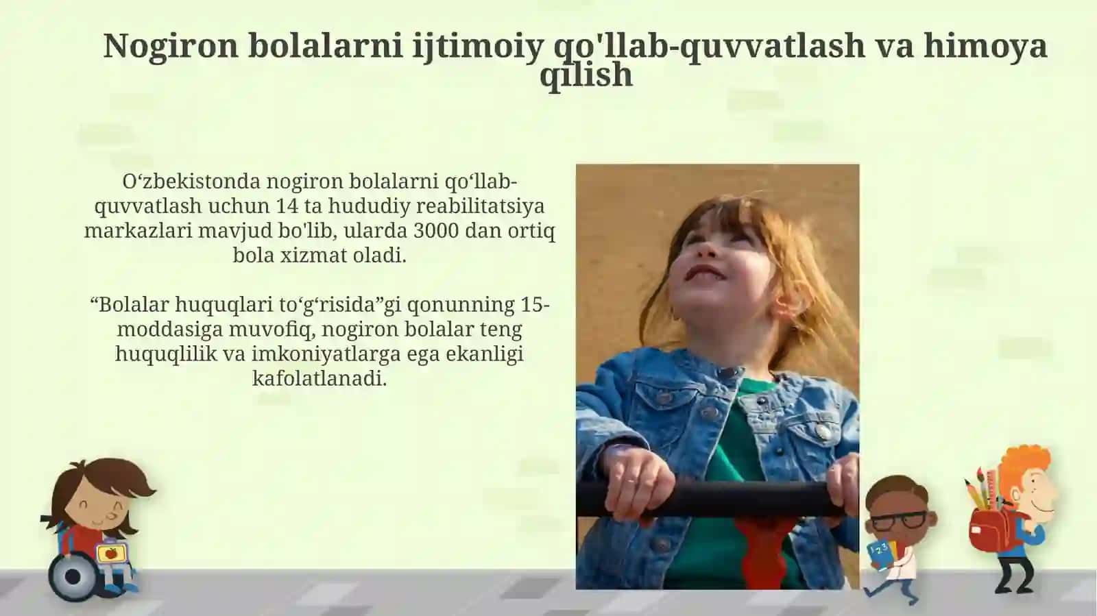 Nogironligi boʻlgan bolalar mavzusida 3