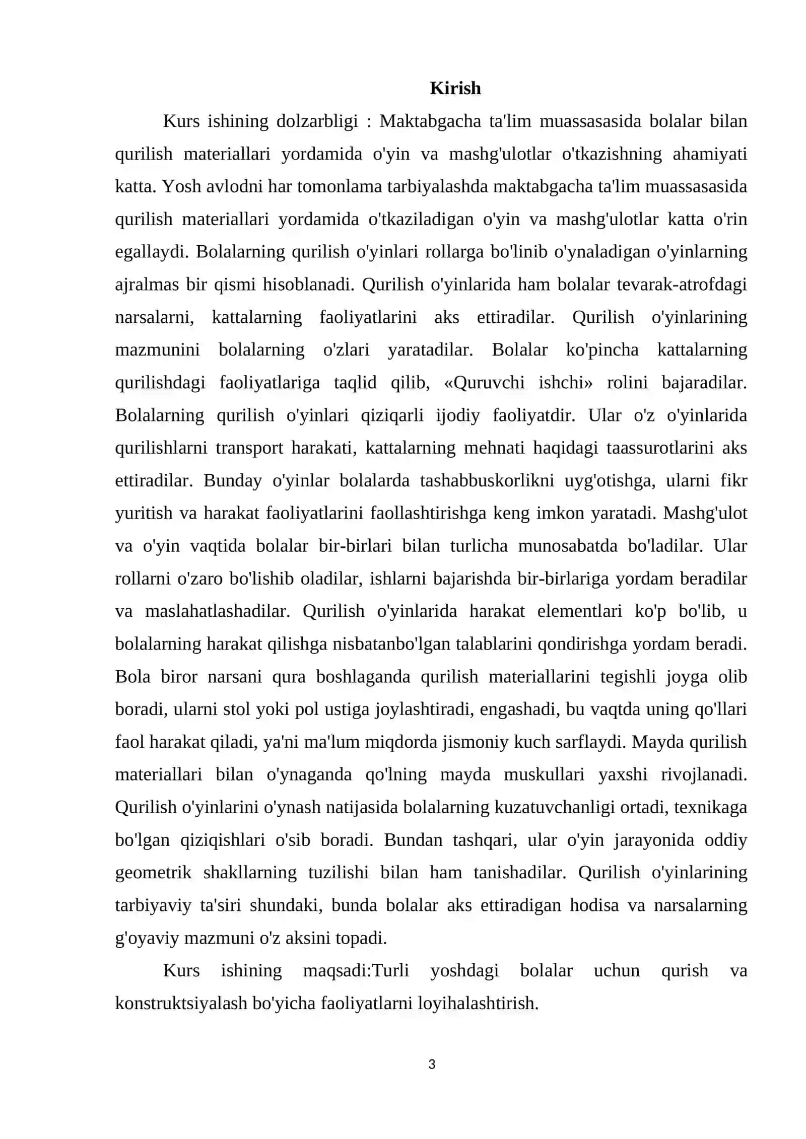 KICHIK VA ORTA GURUHLARDA QURILISH VA KONSTRUKSIYALASH BOYICHA FAOLIYATLARINI LOYIHALASHTIRISH 3