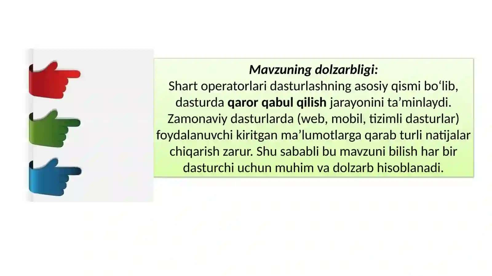 c++da shart operatorlari 3