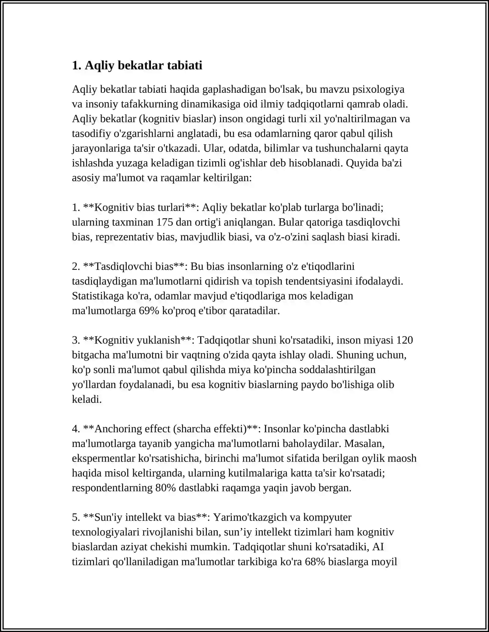 Aqliy Bekatlar Haqida Malumot 3