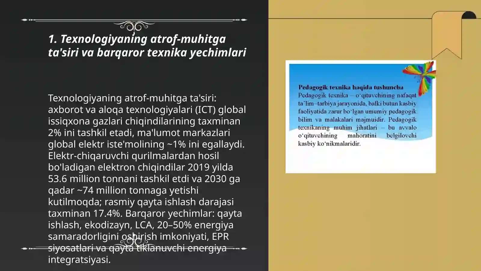 Texnika global muommolar doirasida va texnikani insoniylashtirish va texnik qadriyatlar 3