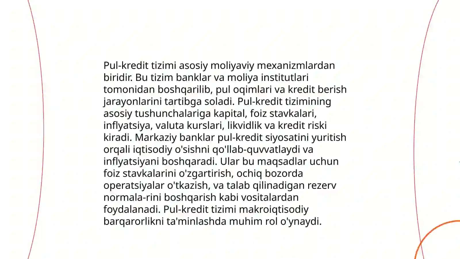 Pul-kredit tizimi va uning asosiy tushunchalari 3