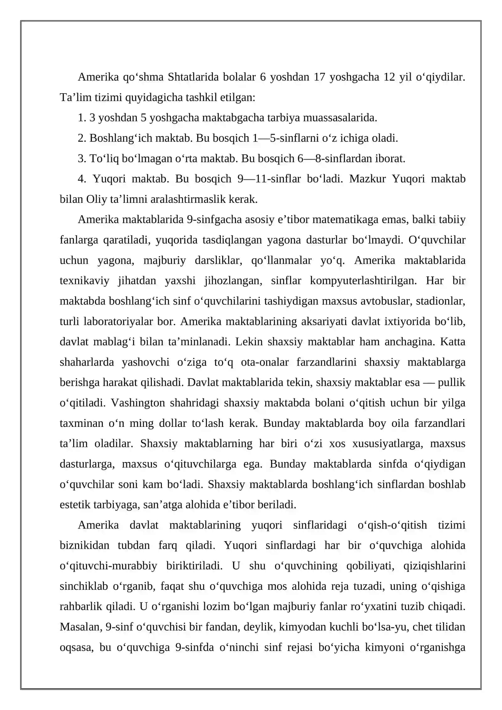 Rivojlangan xorijiy davlatlarda ta’lim tizimi 3