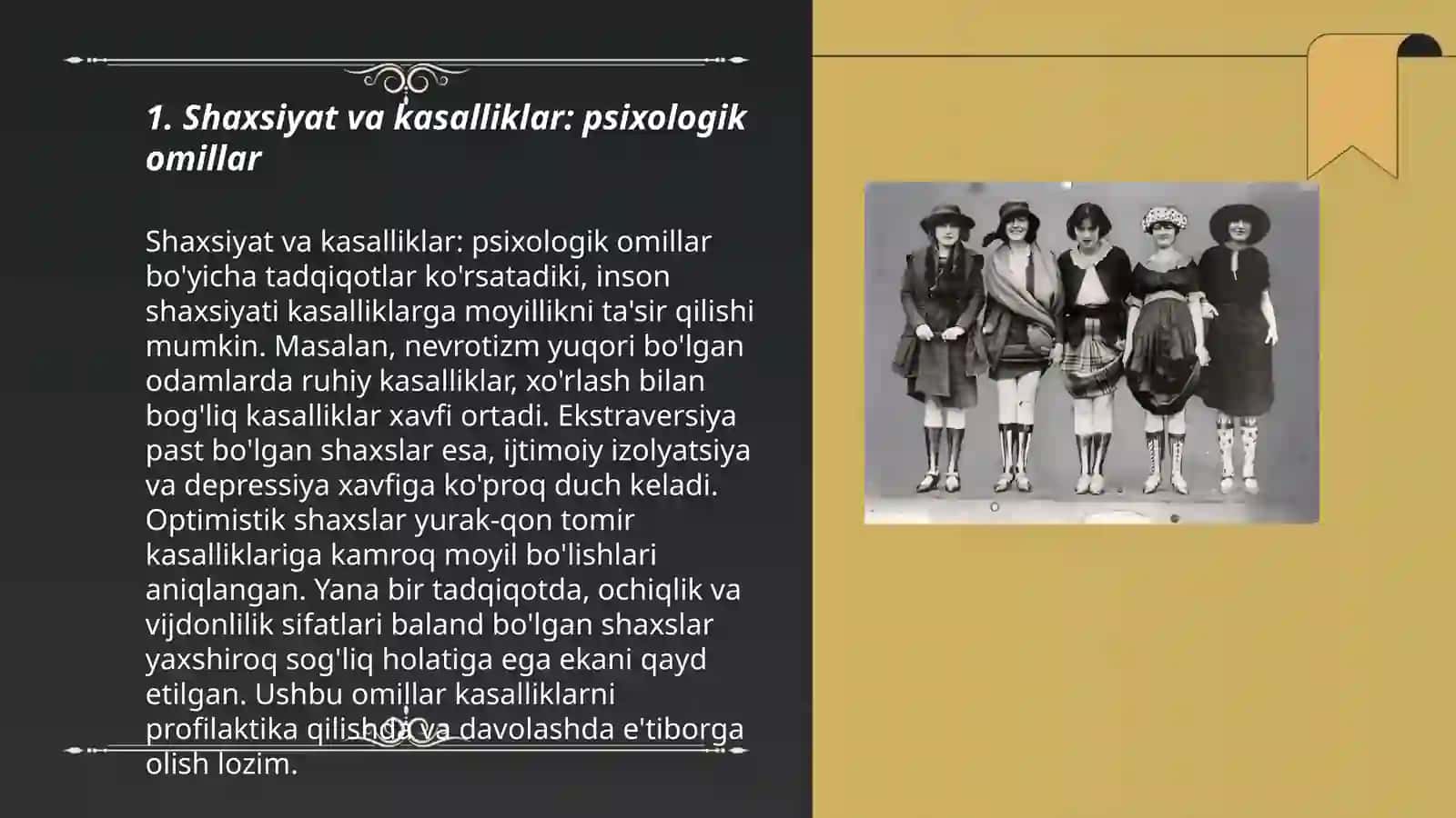 Shaxsiyat va kasalliklar: psixologik omillar 3