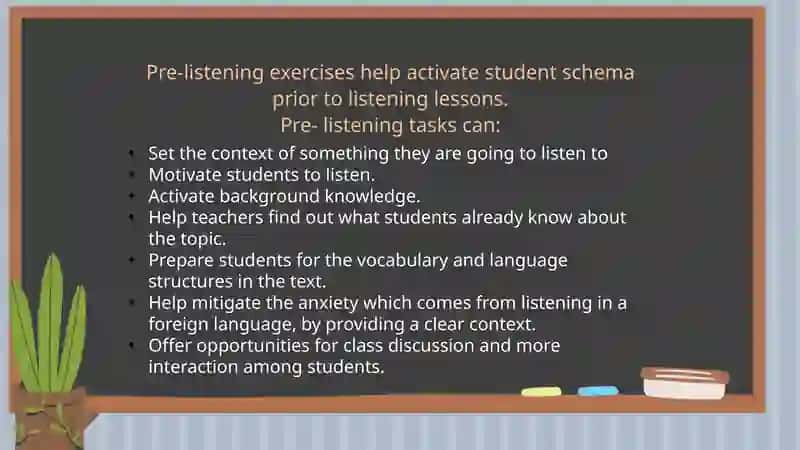 Pre-, while-, and post listening activities 3