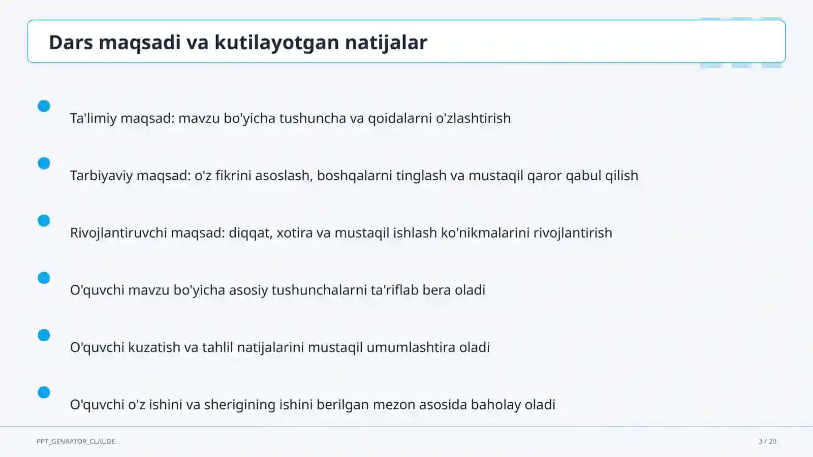 Sinf soati va tarbiyaviy tadbirlar 3
